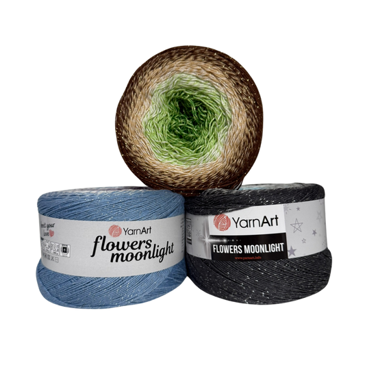 Bobbel Flowers Moonlight mit Glitzer