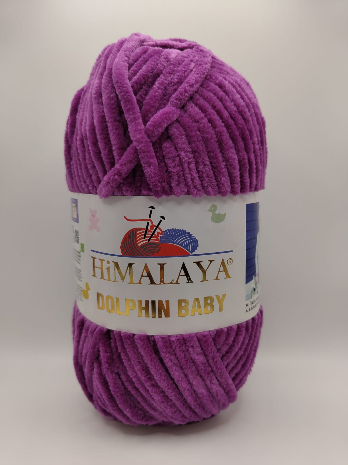 Himalaya Dolphin Baby Chenille Yarn, Blue - 80341